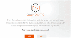 Desktop Screenshot of chemnovatic.com