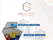Tablet Screenshot of chemnovatic.com